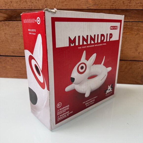 MINNIDIP x TARGET DOG BULLSEYE - Inflatable Pool Ring Float - NEW 2024 EXCLUSIVE - Picture 3 of 5